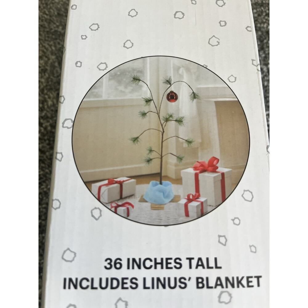 The Original Peanuts Charlie Brown Christmas Tree w/ Linus Blanket 36” New